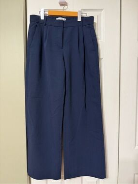 Abercombie & Fitch Sloane Low Rise Tailored Wide Leg Pant